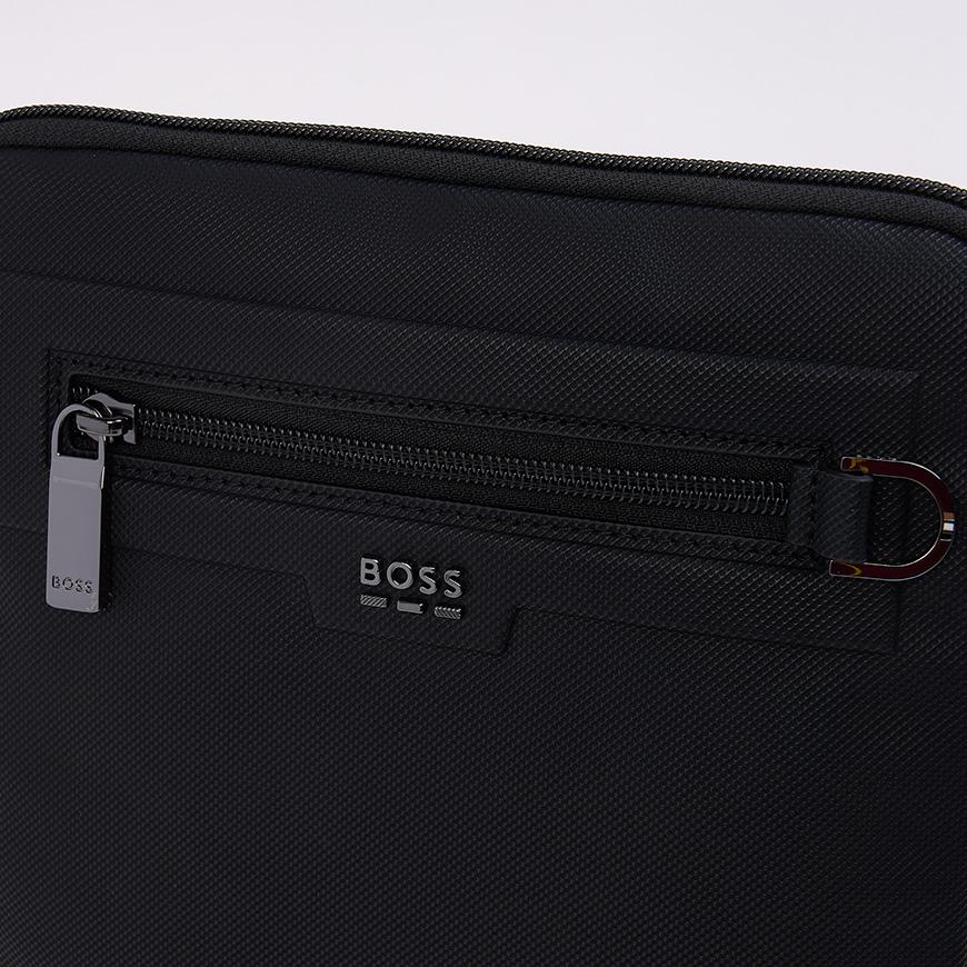 HUGO BOSS Men's Logo Hardware Reporter Crossbody Bag 50557793 001