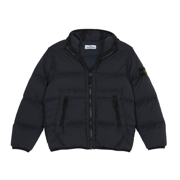 STONE ISLAND Kids Down Puffer Jacket Black