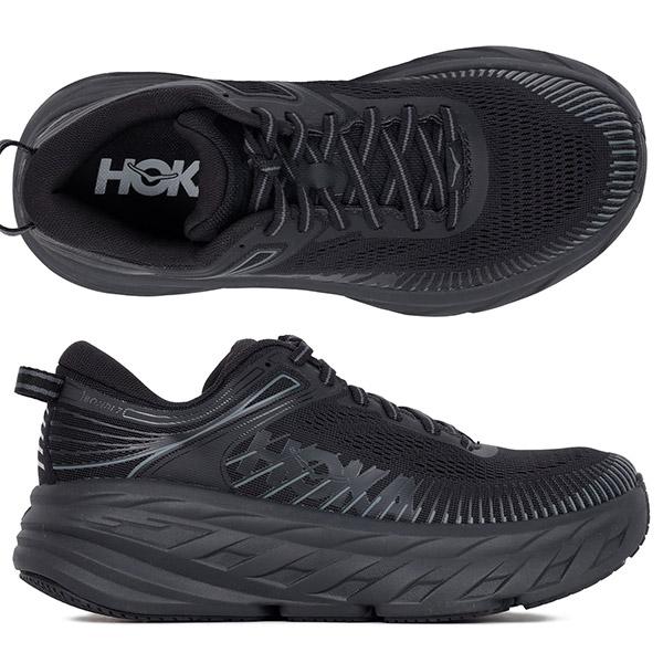 HOKA Black Bondi 7 Low-Top Sneakers 1110519 BBLC