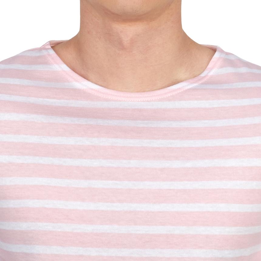 Saint James Levant Unisex Short Sleeve T-Shirt 9863 ROSE DOUX NEIG