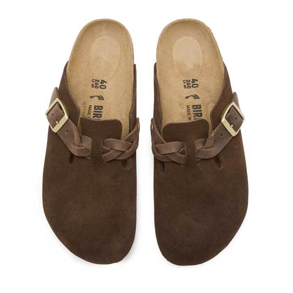 Birkenstock Boston Braided Sandals - Carafe Brown Unisex 1031716
