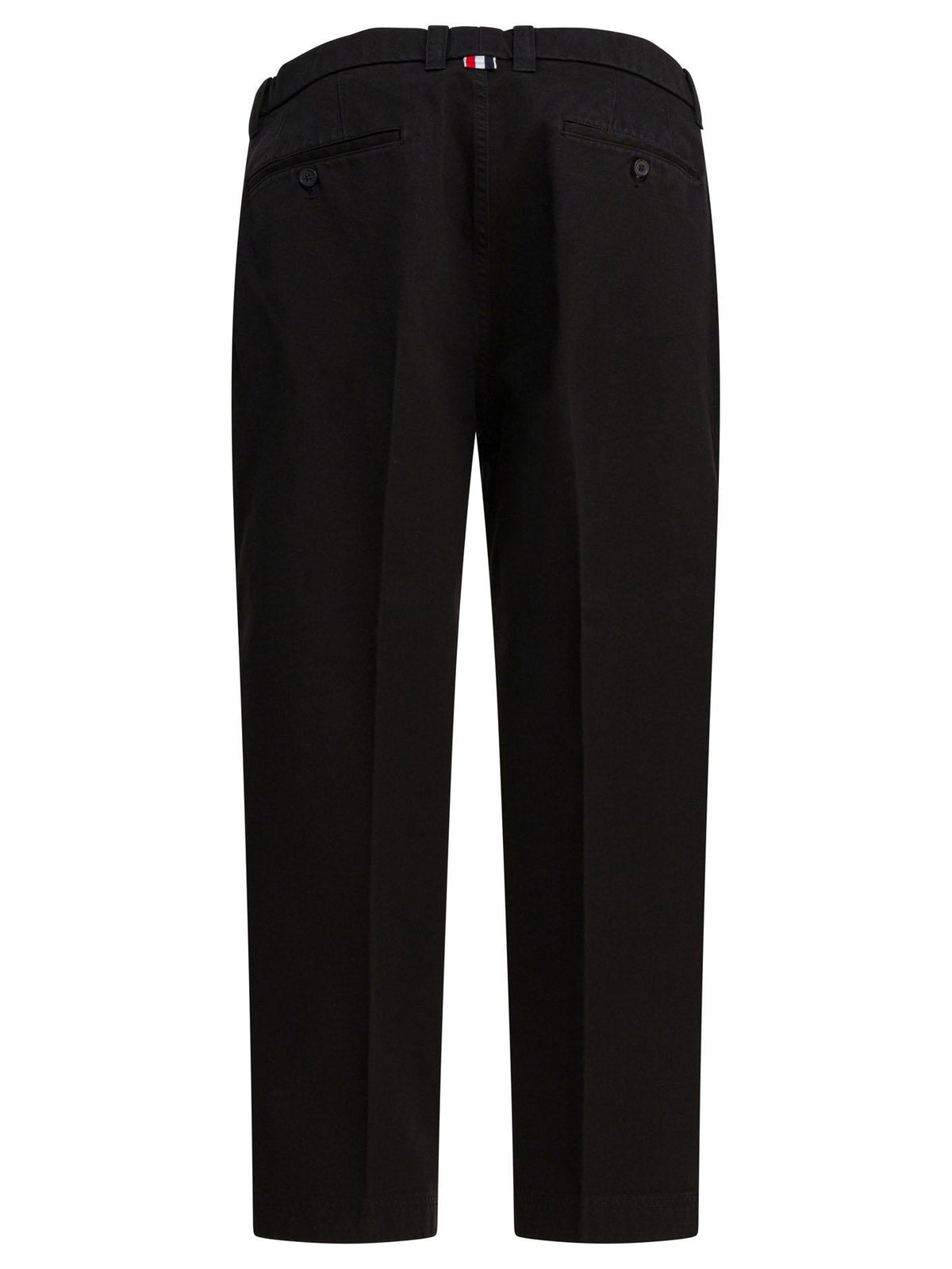 THOM BROWNE Gray Wool Slim-Fit Dress Trousers