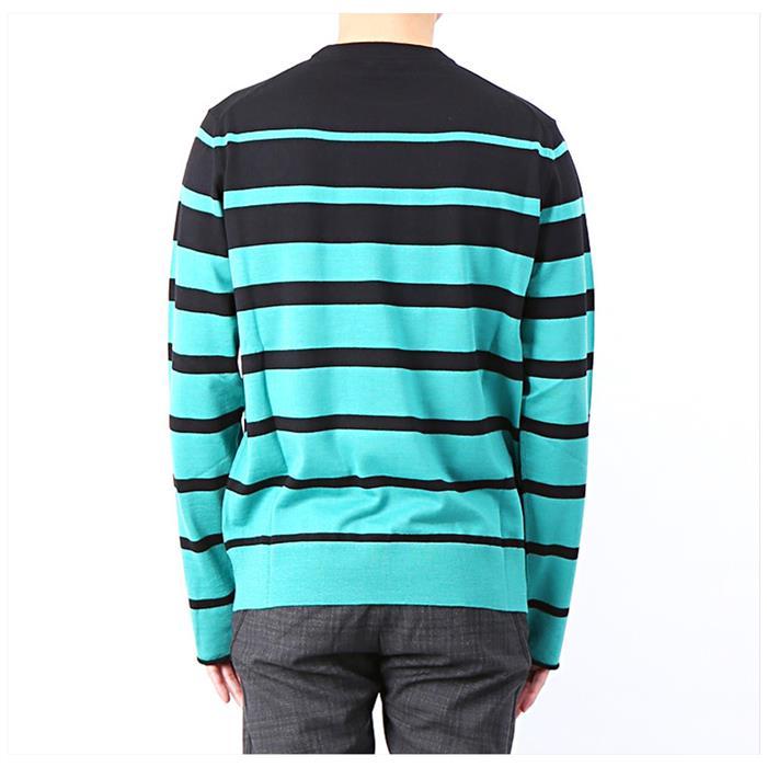 Lanvin Stripe Crewneck Knit Sweater for Men RMPO0010P18 4010