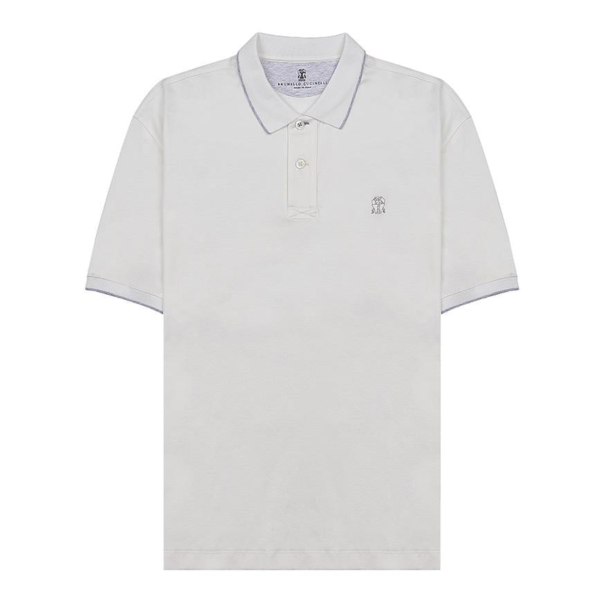 Brunello Cucinelli Men’s Jersey Polo Shirt CC984