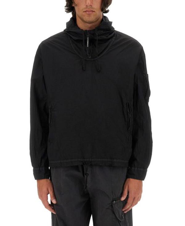 CP Company Taylon L Hooded Overshirt Black Men’s Hoodie Top
