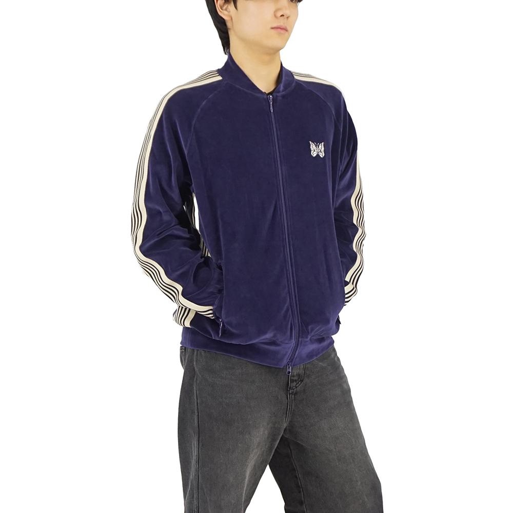 NEEDLES Velour Track Jacket Navy Unisex