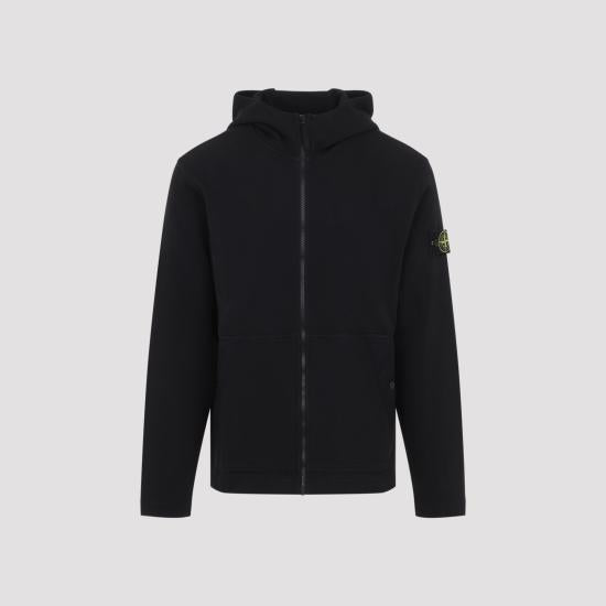STONE ISLAND Women’s Cotton Hooded Sweatshir L2S15 6100020 S0472 V0029 BLACK DOM