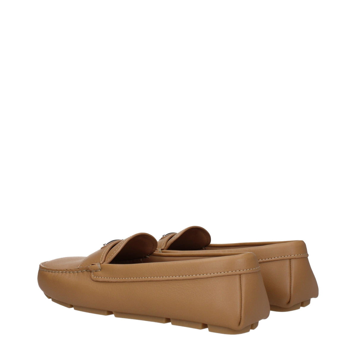 PRADA Black Leather Loafers