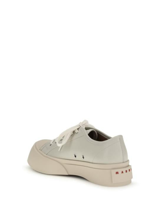 Marni Avorio Leather Low-Top Sneakers for Men