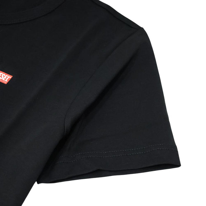 DIESEL Logo Short Sleeve T-Shirt for Men Black