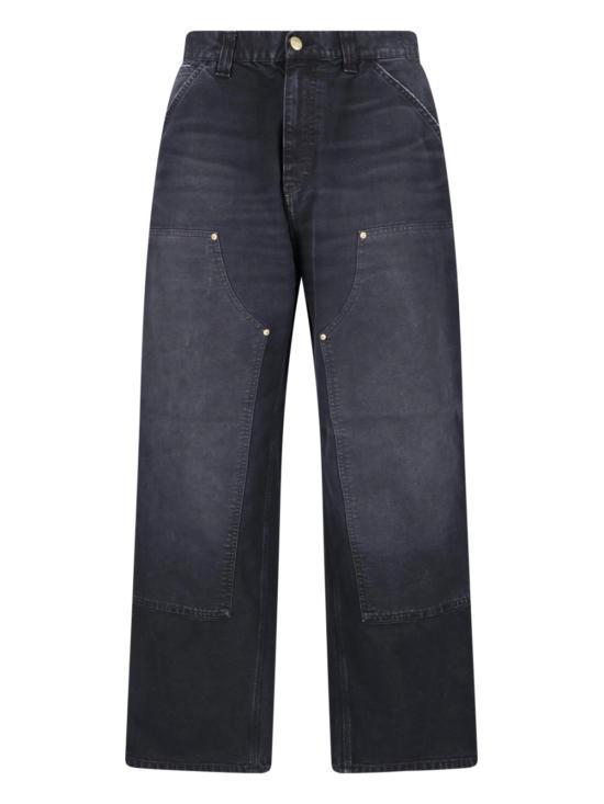 CARHARTT WIP Black Destroy Wash Denim Jeans