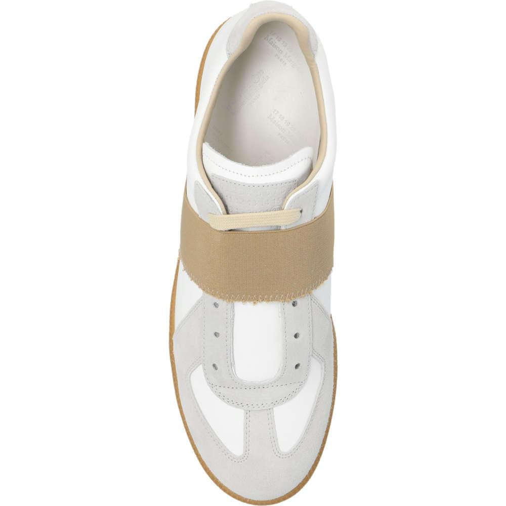 Maison Margiela White German Army Band Low-Top Sneakers