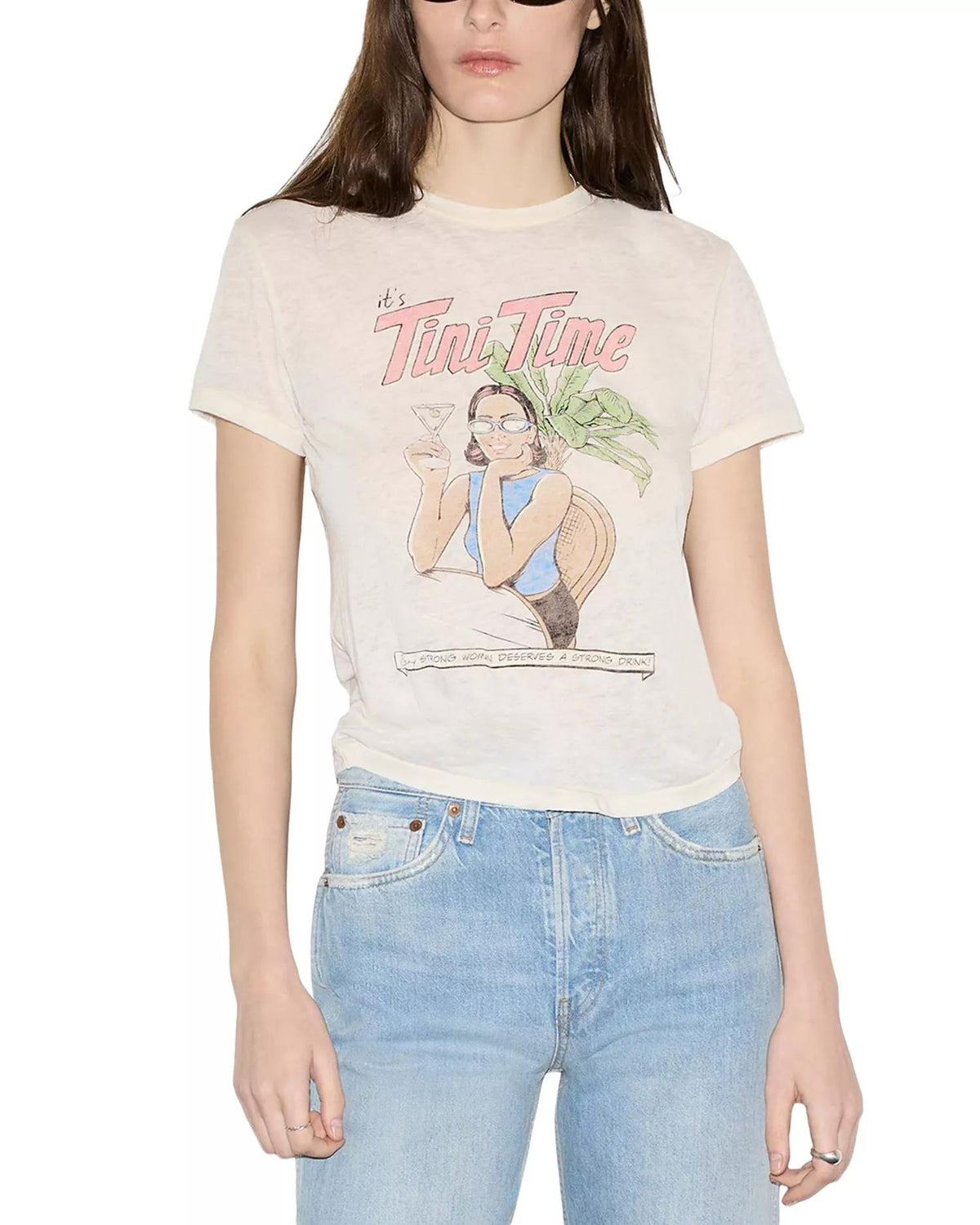 RE/DONE Classic Tiny Time T-Shirt