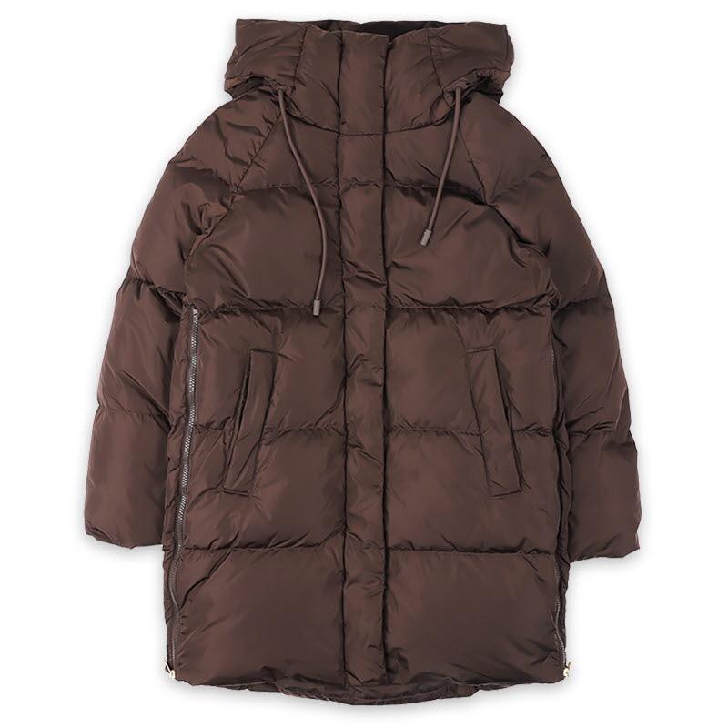 Max Mara Women’s Quilted Puffer Jacket Red Brown 2525496072600 034