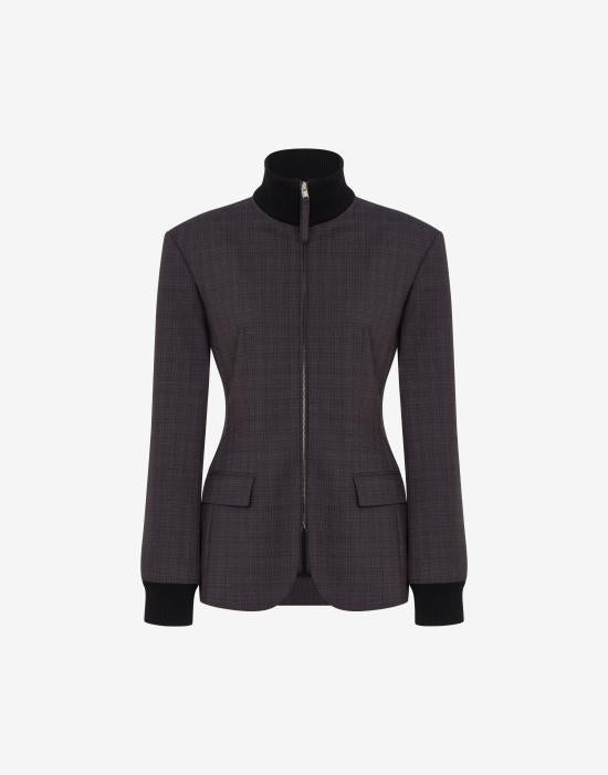 Moschino Purple Button Front Jacket AEF261E 05020526 AEF1191
