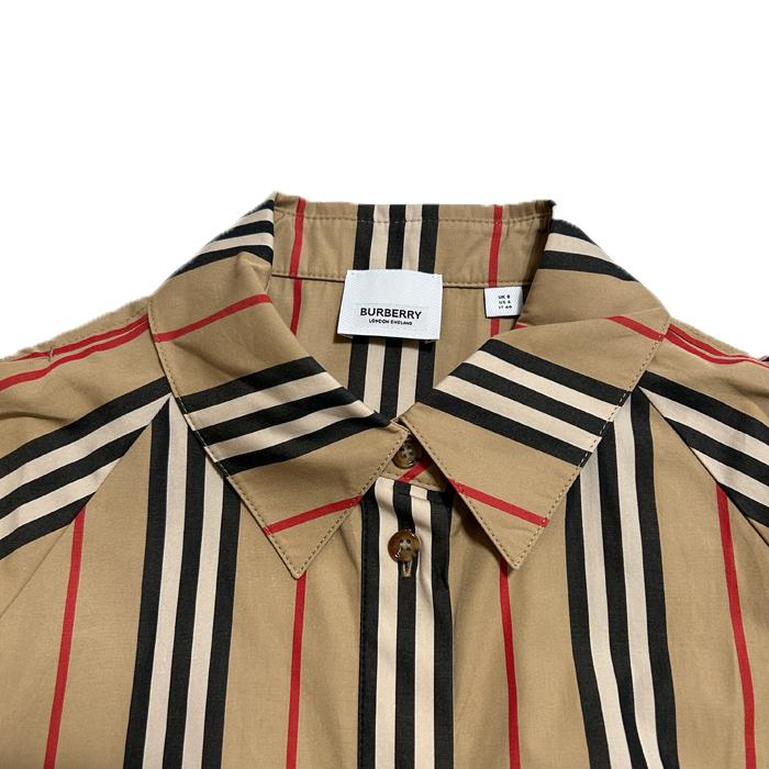 BURBERRY Maddington Check Short-Sleeve Ribbon Dress 8084317