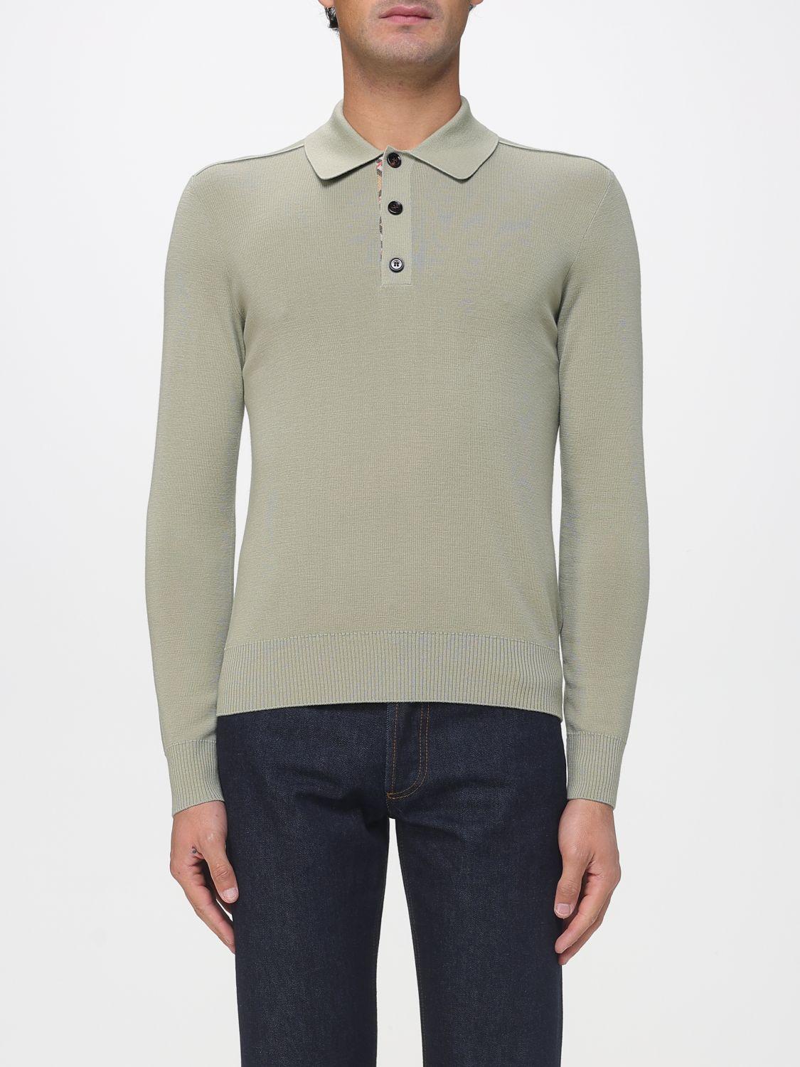 BURBERRY Cotton Knit Polo Shirt for Men