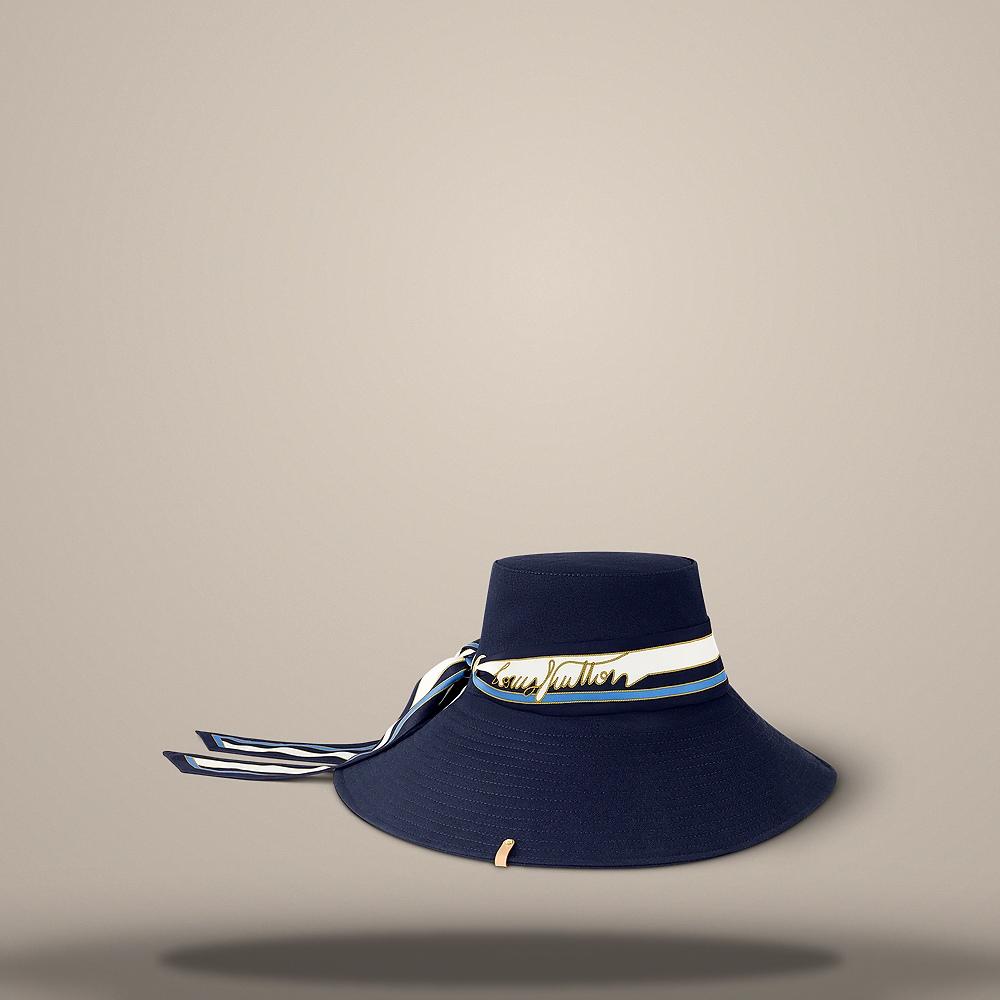 Louis Vuitton LV Stripe Hat Navy Blue Cap M7496