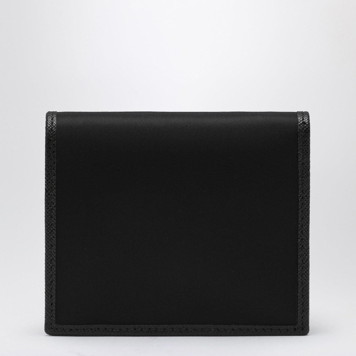 PRADA Black Saffiano Leather Card Holder Wallet for Men