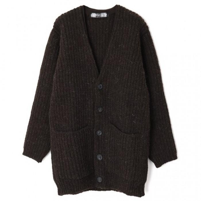 OUR LEGACY Welsh Black Albion Wool COLOSSAL Cardigan W4233 CW