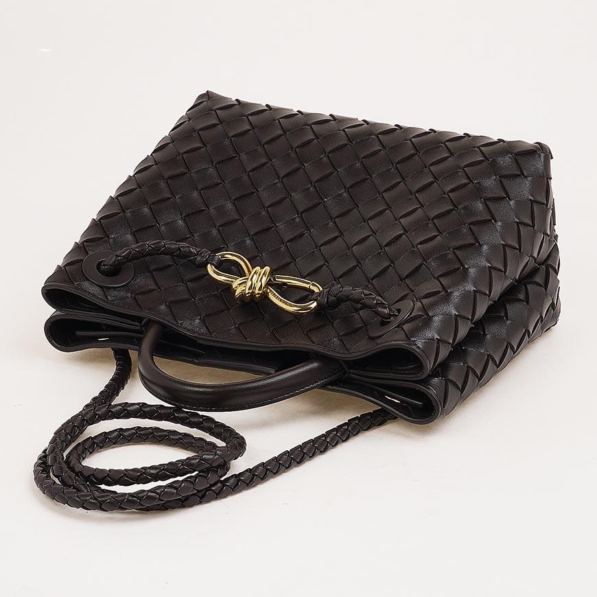 Bottega Veneta Small Andiamo Leather Tote Bag Brown Women’s