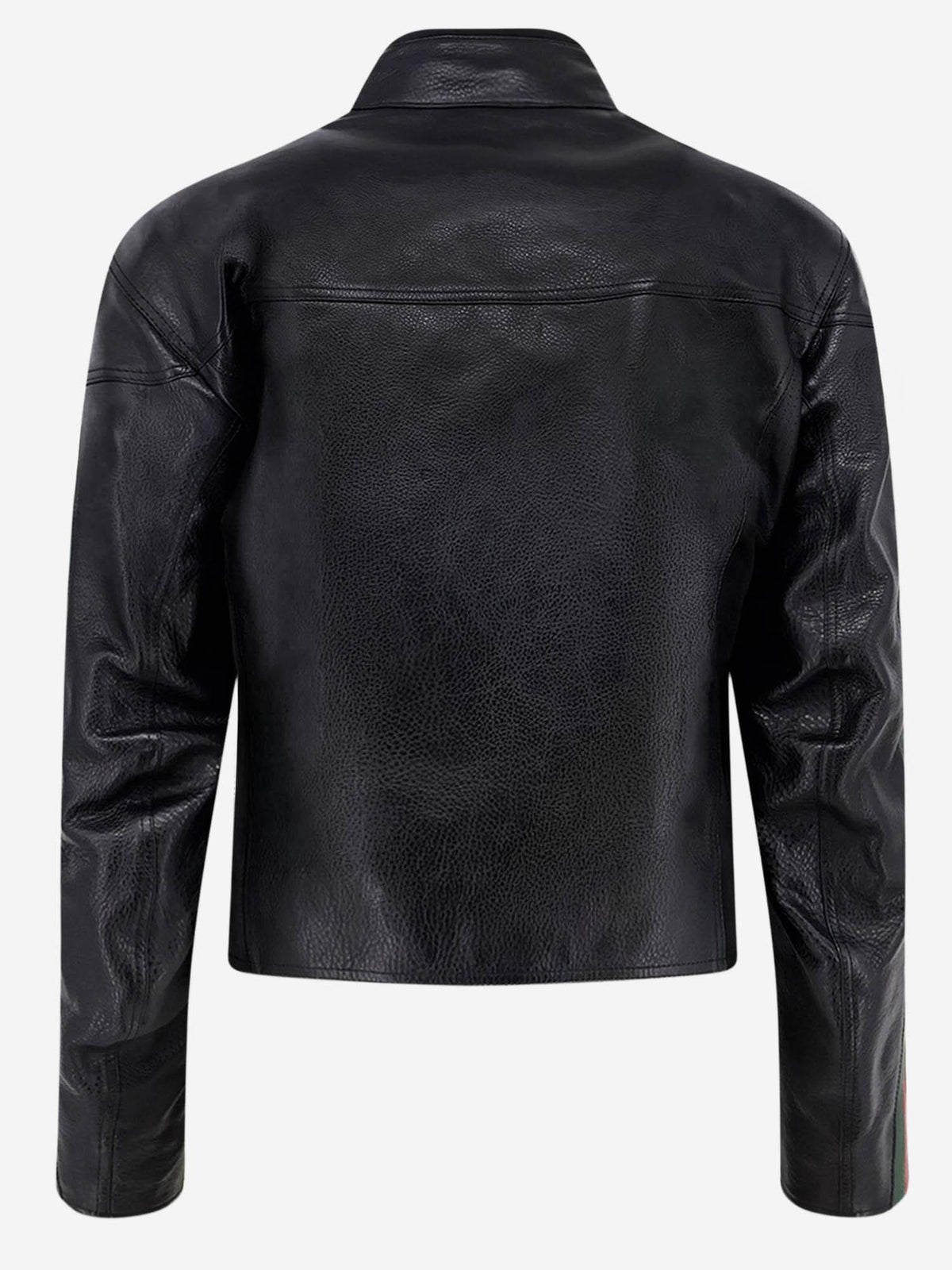 GUCCI Black Wool Blend Zip-Up Jacket