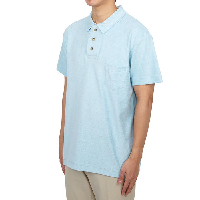 HOWLIN Men’s Polo Short Sleeve T-Shirt Summer Blue
