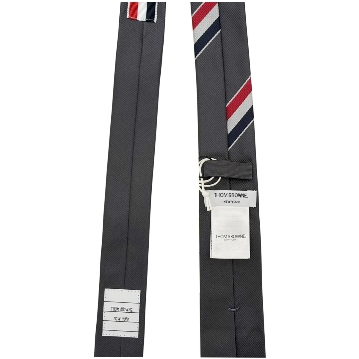 THOM BROWNE Stripe Wool Necktie MNL001A 025