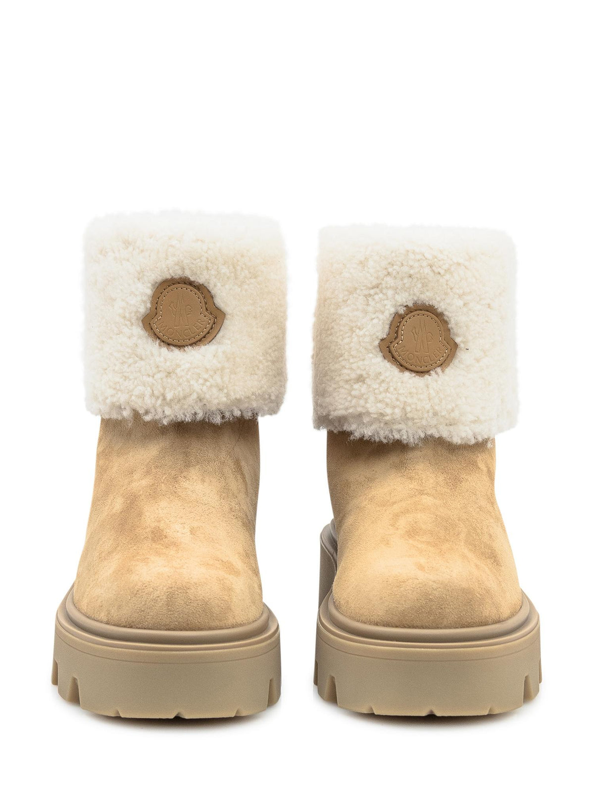 Moncler Black Leather Ankle Boots