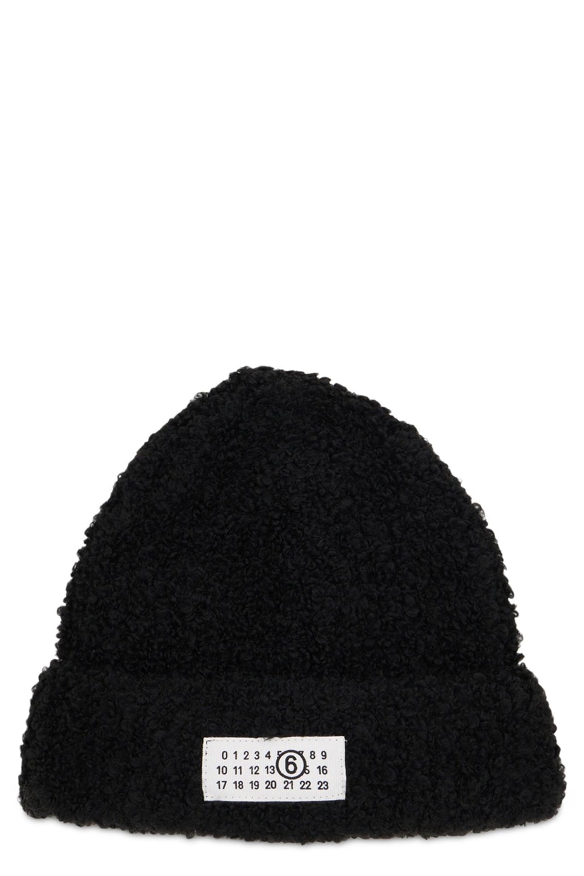 Maison Margiela Black Wool Beanie Hat