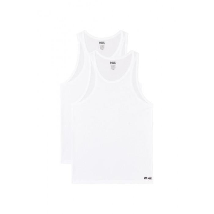 DIESEL Cotton Tank Top 2-Pack White Sleeveless Basics A17814 0LIAD E0041