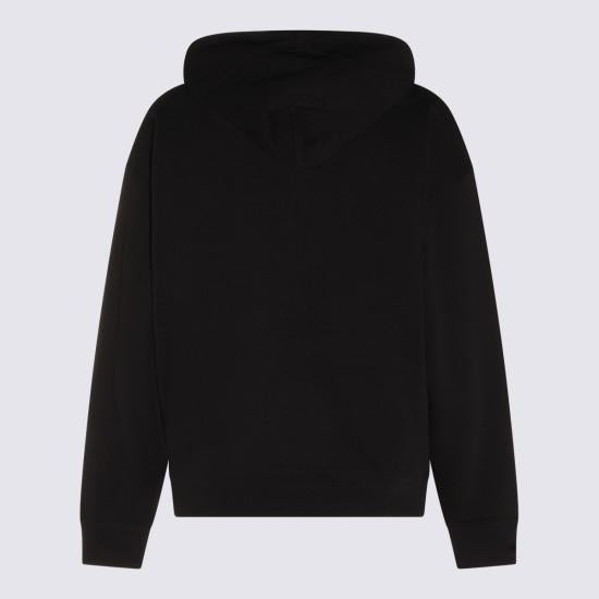 Y-3 Black Hooded Sweatshirt for Women