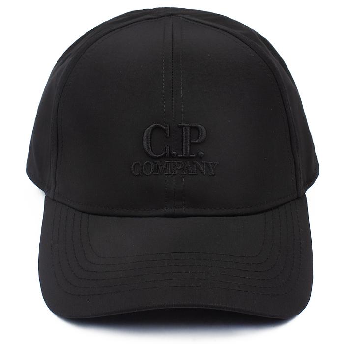 CP Company Chrome-R Embroidered Logo Baseball Cap Black