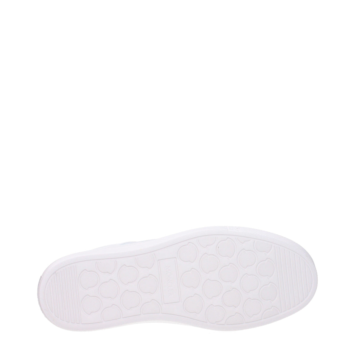Moncler White Leather Low-Top Sneakers for Men