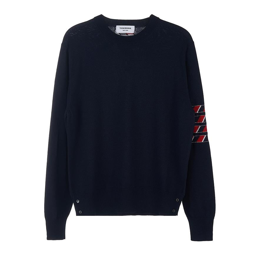 THOM BROWNE Men’s Lobster Wool Crewneck Sweater MKA430B Y1002 415