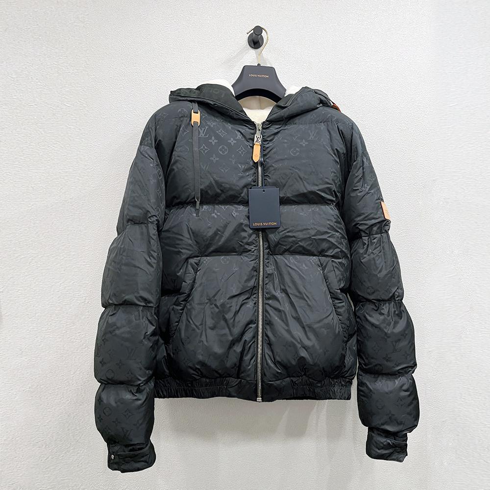 Louis Vuitton Monogram Down Jacket Puffer Dark Gray Men’s