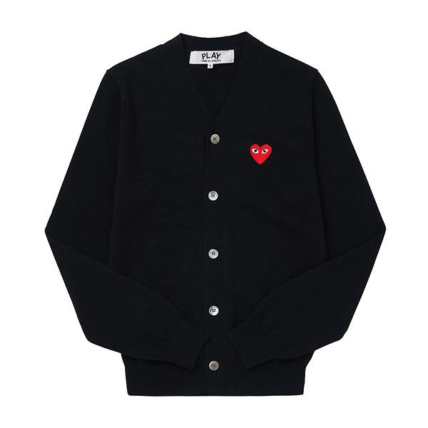 Comme des Garcons PLAY Red Heart Patch Men’s Cardigan AX N008 051 1