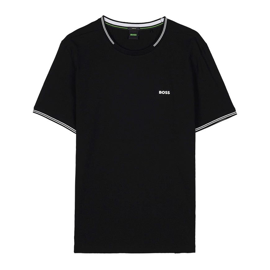 HUGO BOSS Men’s Stretch Cotton T-Shirt Black