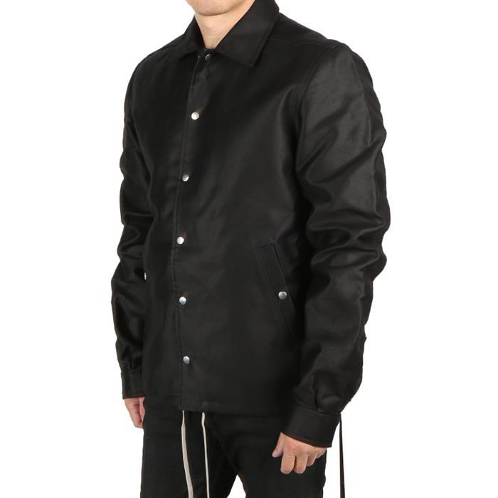 Rick Owens Darkshadow Cotton Shirt Jacket Black Men's