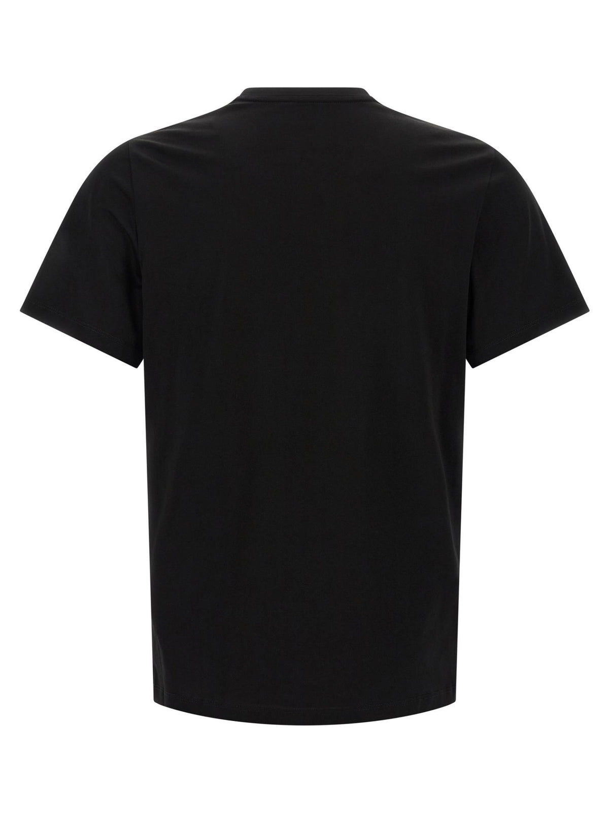 Moncler Black Cotton Short Sleeve T-Shirt for Men
