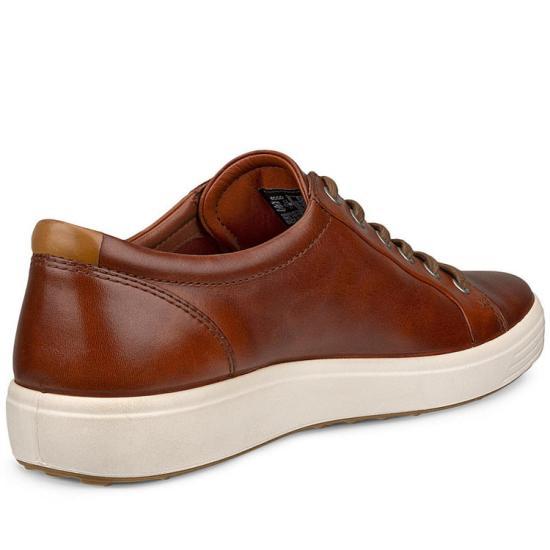 ecco Brown Leather Sneakers for Men