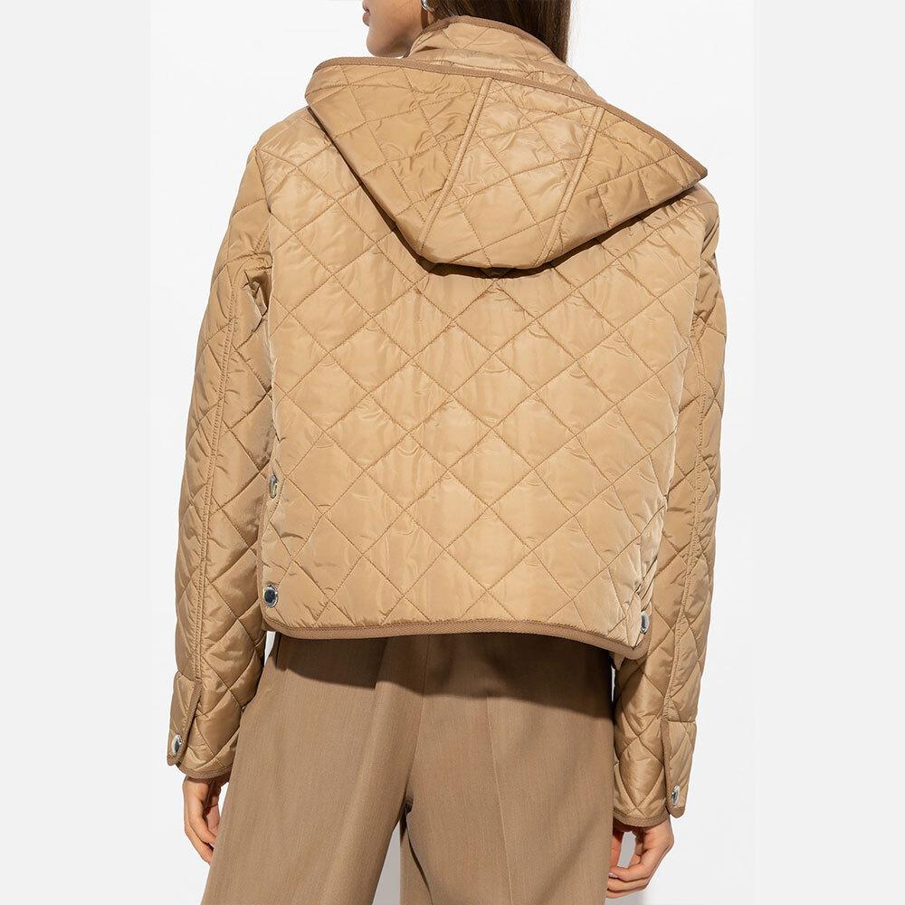 BURBERRY Quilted Cropped Diamond Jacket for Women