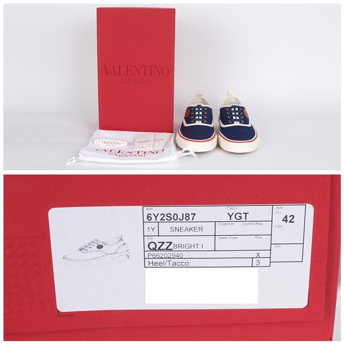 VALENTINO Nojoke Canvas Fabric Low-Top Sneakers 6Y2S0J87 YGT QZZ