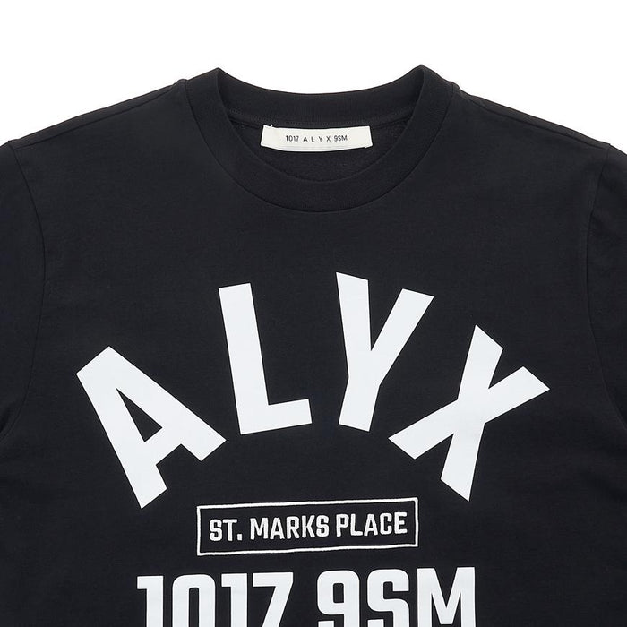 ALYX Men’s Logo Print Short Sleeve T-Shirt Black Cotton