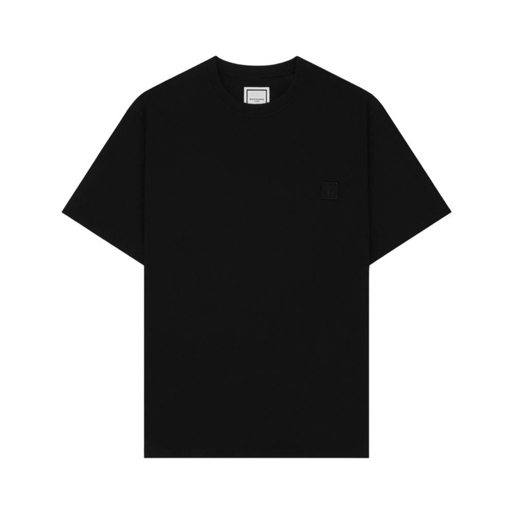 WOOYOUNGMI Black Flower Print Back Logo T-Shirt