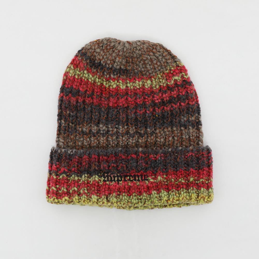 Supreme Space-Dye Stripe Unisex Beanie FW24BN37 YELLOW