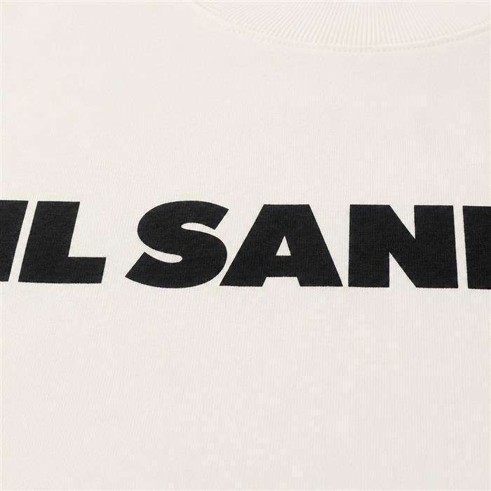 JIL SANDER Logo Men’s Long Sleeve T-Shirt White Cotton