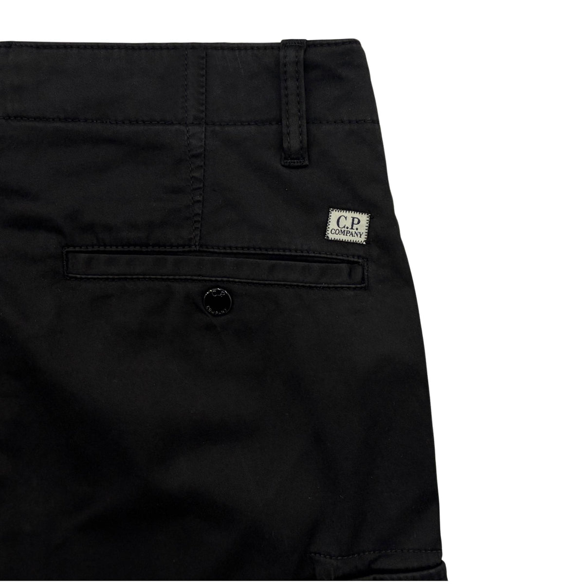 CP Company Lens Patch Satin Cargo Pants RSCMPA743A 999