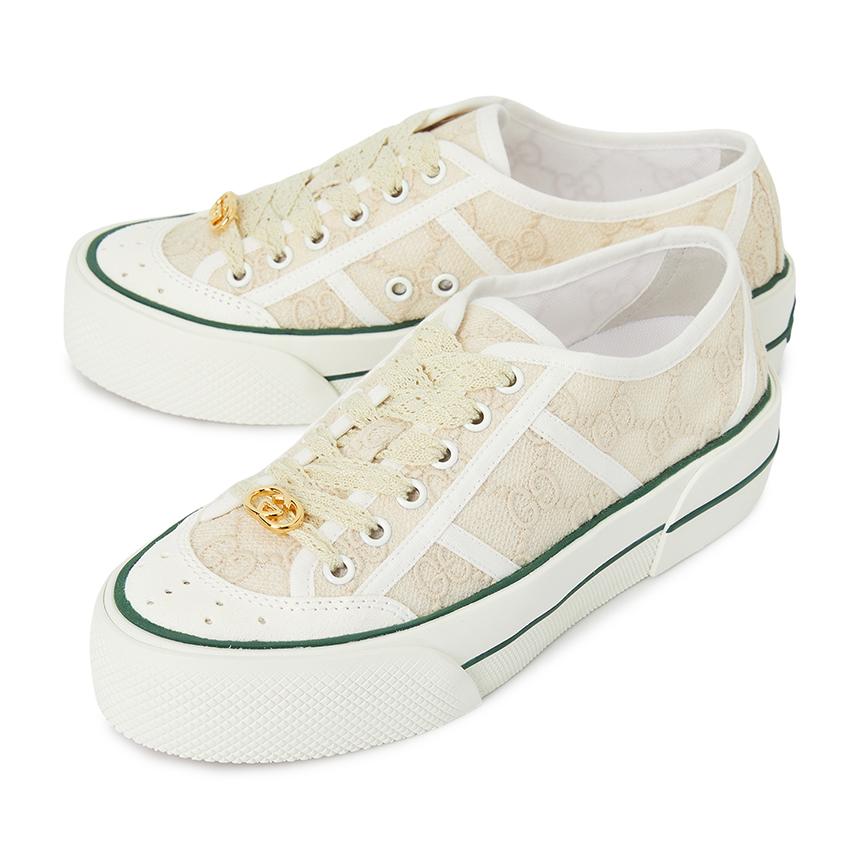 GUCCI Women’s Leather Low-Top Sneakers 854439 FAFZ4 9582