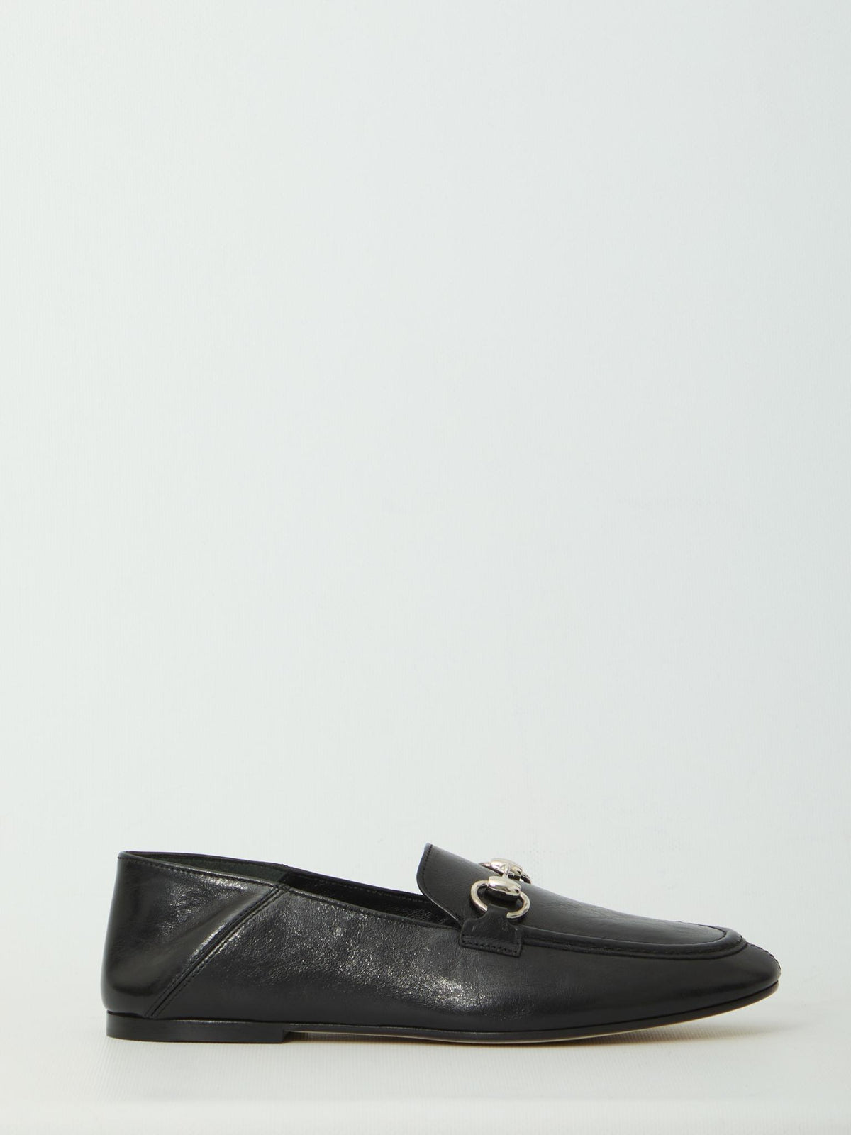 GUCCI Black Leather Loafers